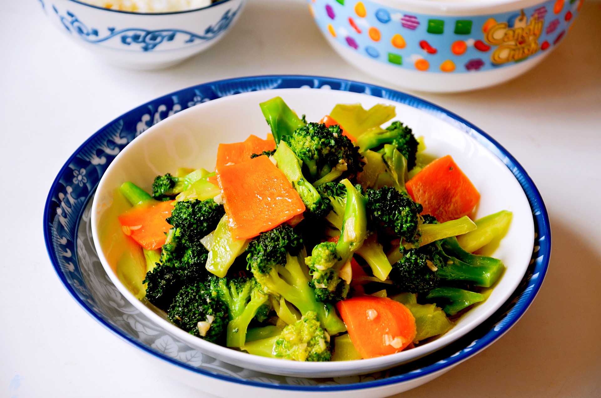 素食主义者来袭蒜蓉蚝油炒西蓝花清淡可口淡雅宜人