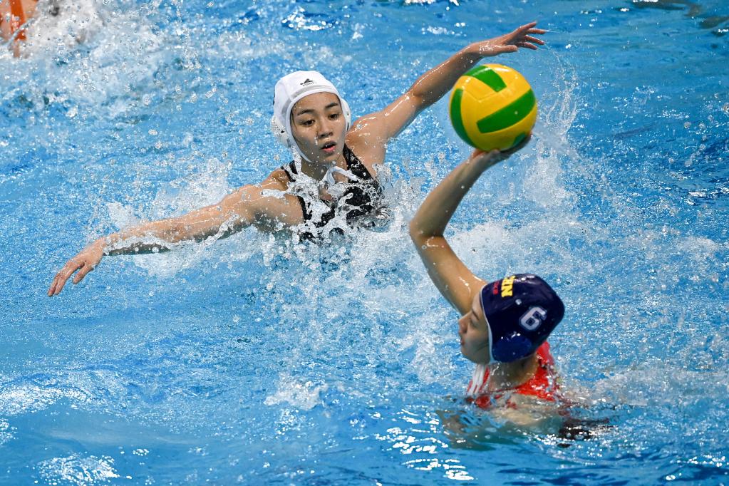 全运会水球女子决赛联合队夺冠