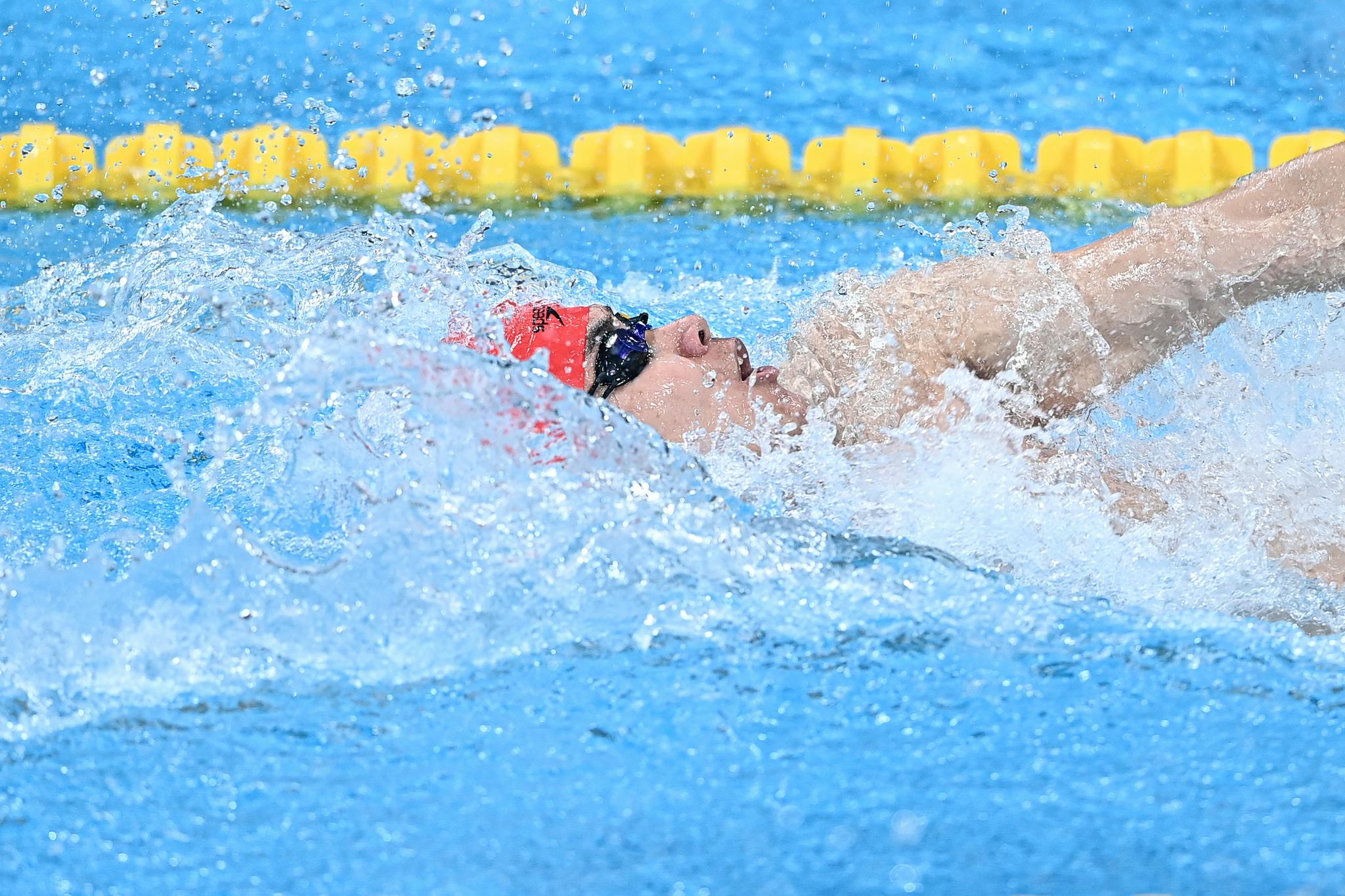 游泳——男子200米仰泳预赛赛况