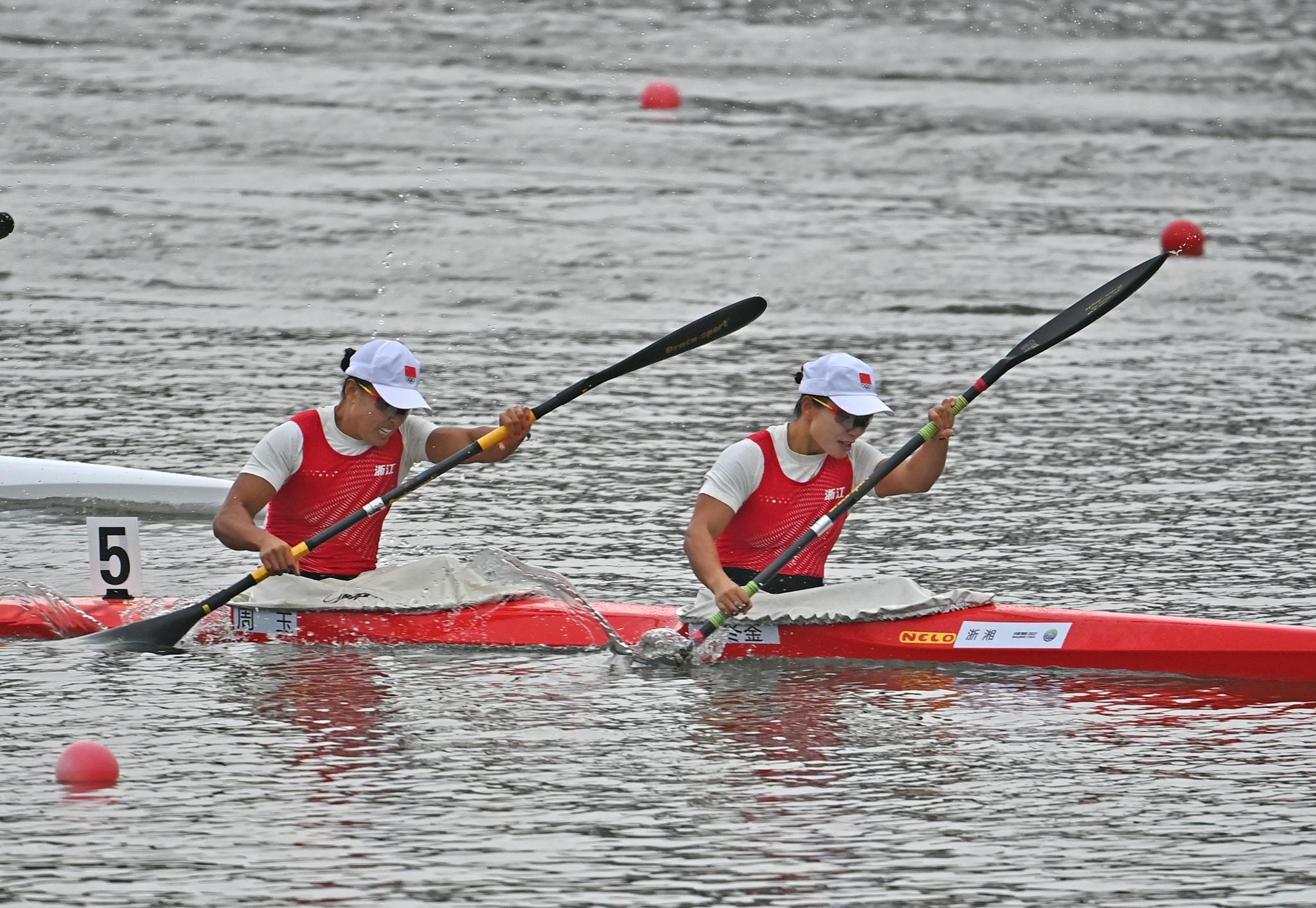 皮划艇静水——女子500米双人皮艇决赛赛况