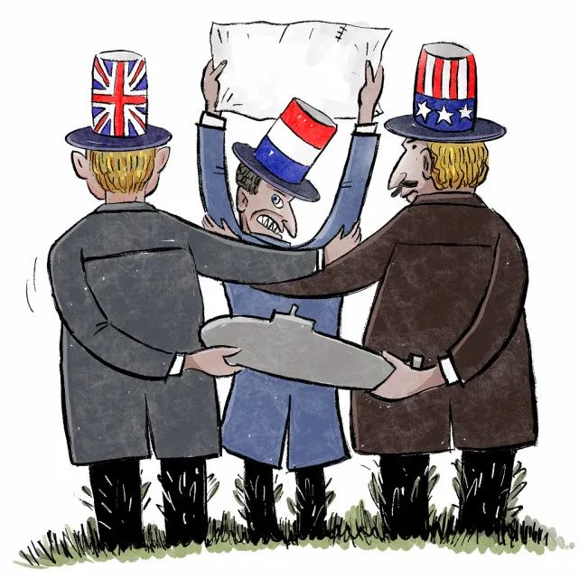 澳大利亚为抱美英大腿单方毁约法国(图源:视觉中国)