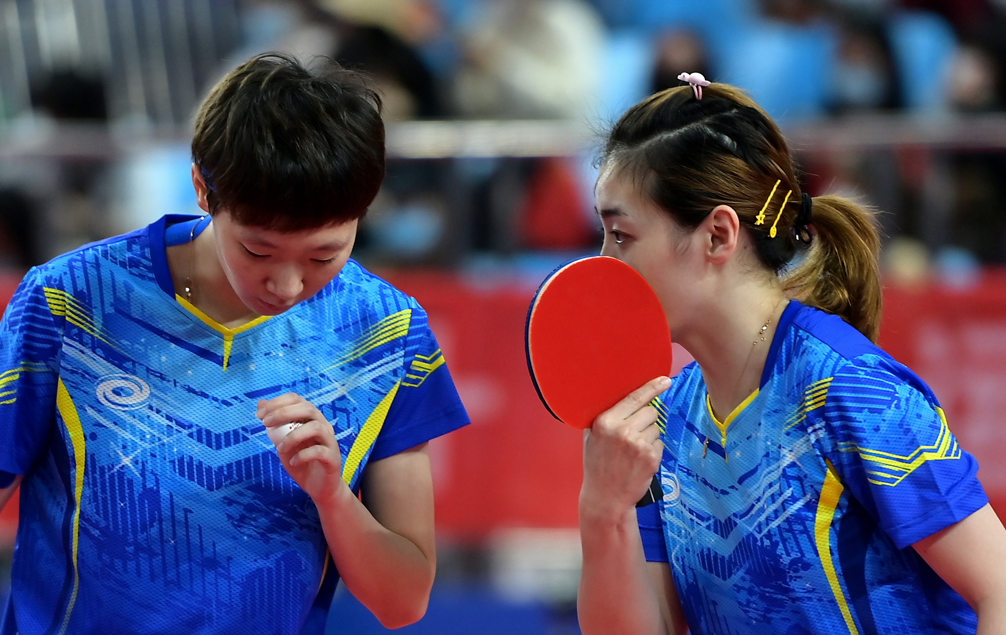 乒乓球——女子双打1/4决赛：王曼昱/车晓曦晋级四强休闲区蓝鸢梦想 - Www.slyday.coM