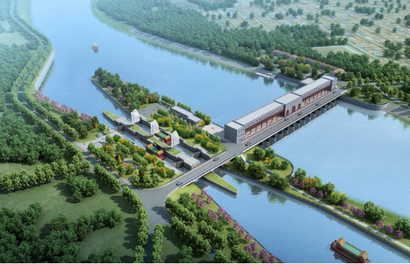 杨洼船闸效果图