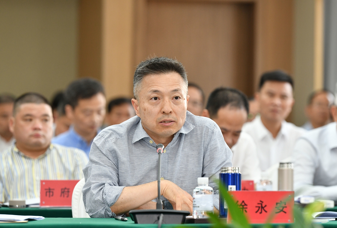 横店集团控股有限公司董事长,总裁徐永安发言.