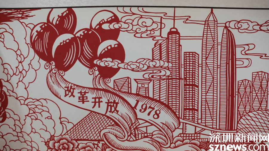 文博会中的非遗199米长的剪纸山西这对夫妻花费三年时间完成