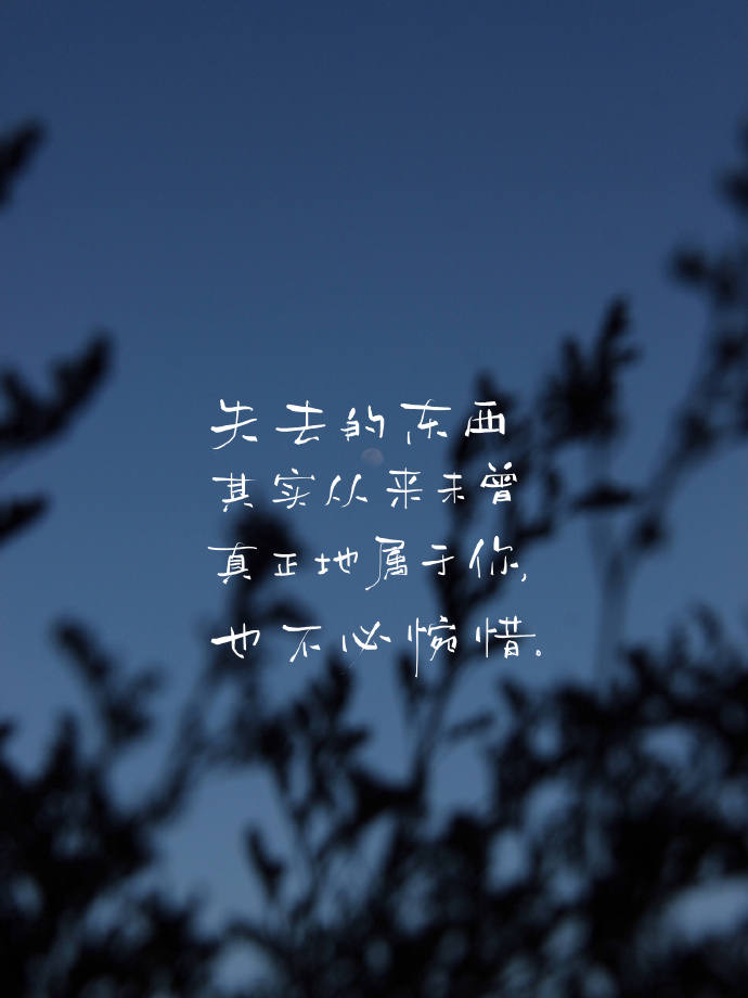 那些超级温柔的治愈系句子和小诗