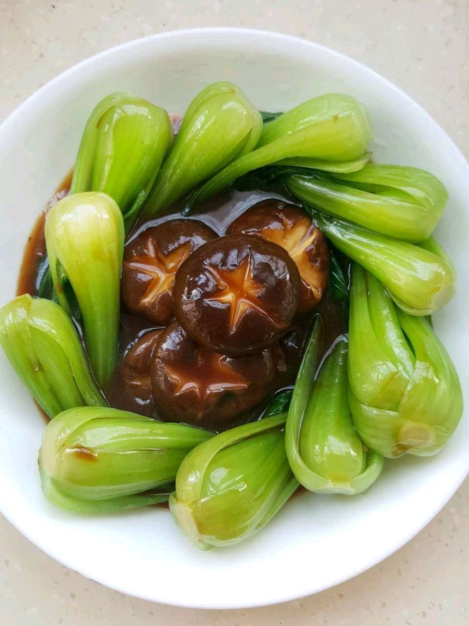 无油版香菇青菜,解腻清肠的不二之选|青菜|香菇|减肥_新浪新闻