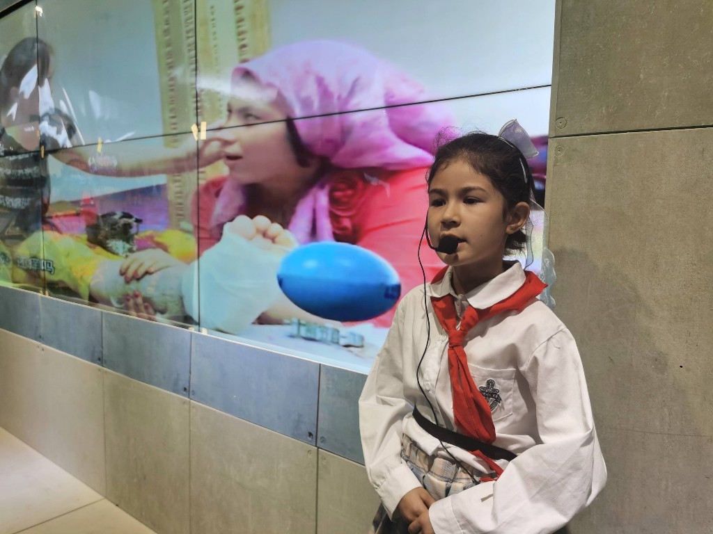 阿拉尔市359旅屯垦纪念馆小小讲解员让民族团结故事生动再现