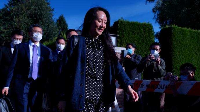 孟晚舟乘坐中国政府包机,踏上回国旅程_手机新浪网