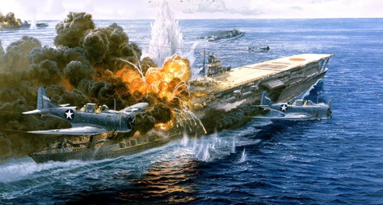 中途岛海战中,日本海军不重视战前侦察,被美军抢占了先机