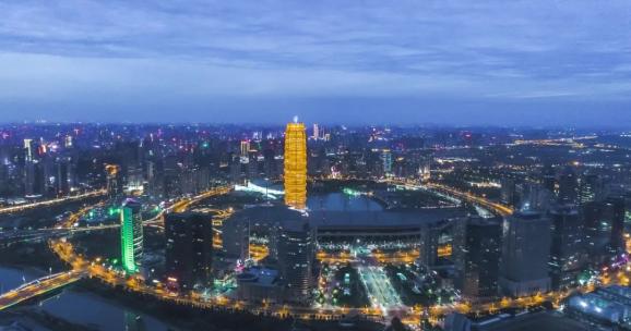 ▲郑州夜景。图/摄图网