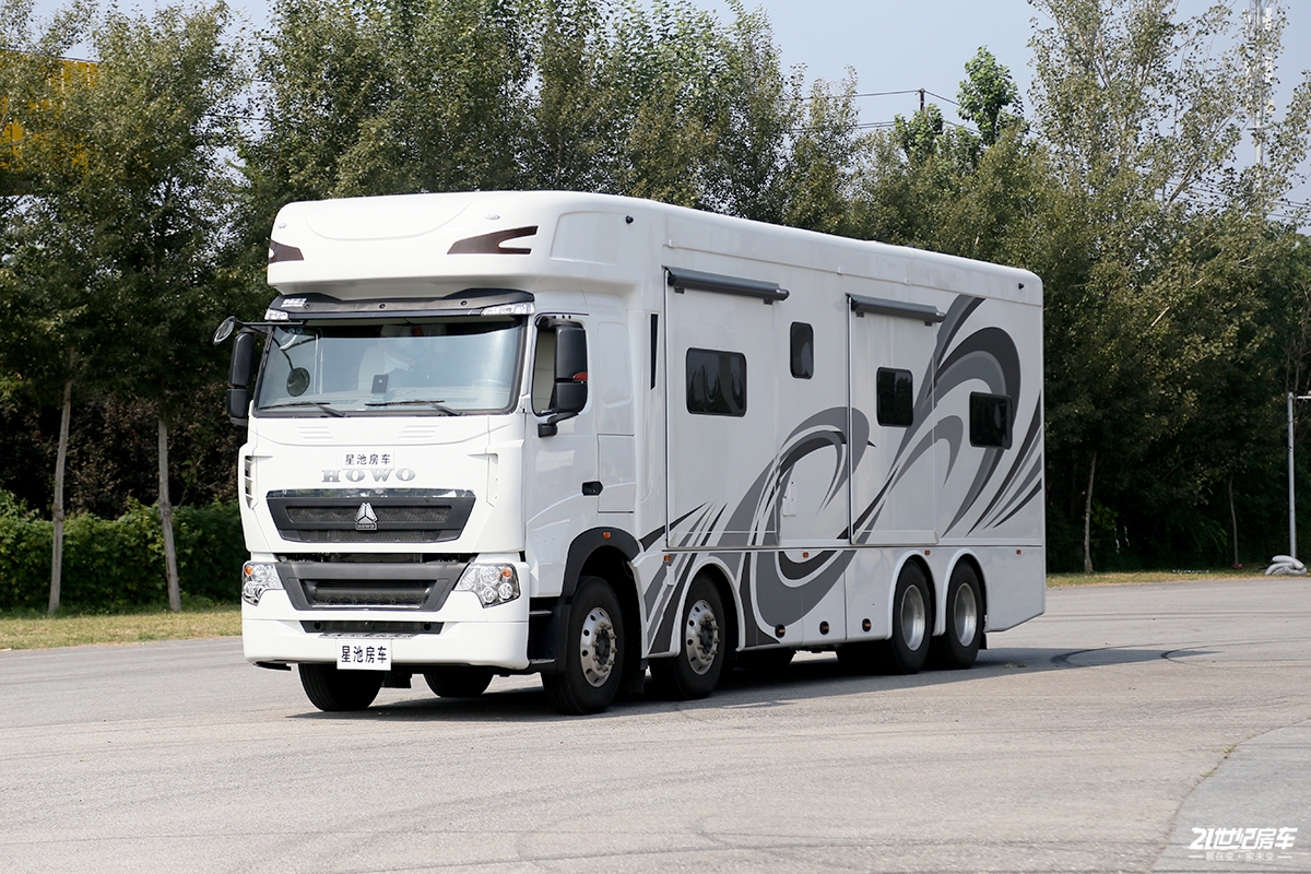 千万级高端房车自带车库三拓展还有车顶露台星池重卡84房车