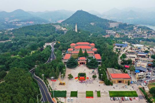 △河北省平山县西柏坡纪念馆外景（2021年6月13日摄）。新华社记者 牟宇 摄