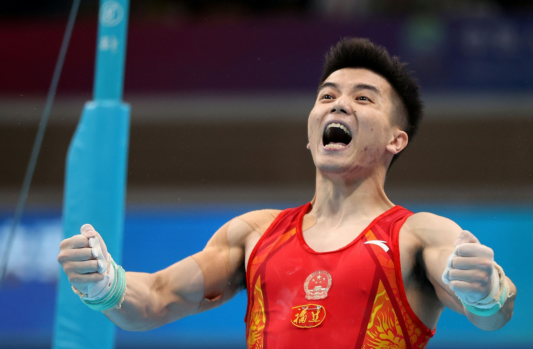 体操——男子单杠决赛赛况|单杠|体操|邓书弟_新浪新闻