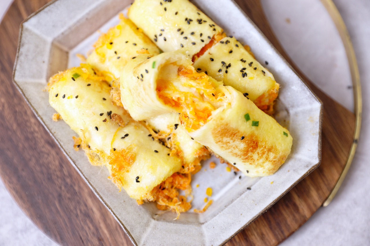 好吃美味的早餐,芝士卷搭配着鸡蛋饼,可口又健康|芝士卷|吐司|鸡蛋饼