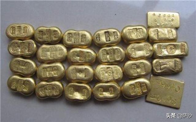 我们一个个来看一百零八两银子,两个笔锭如意锞子.