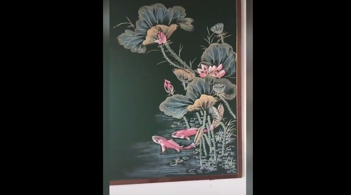 美术老师的粉笔画