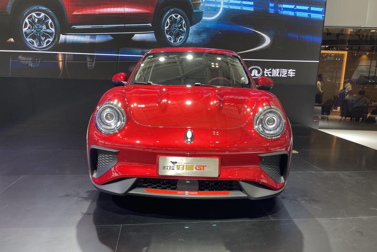 欧拉好猫gt亮相天津车展,造型可爱呆萌,6.9秒可破百