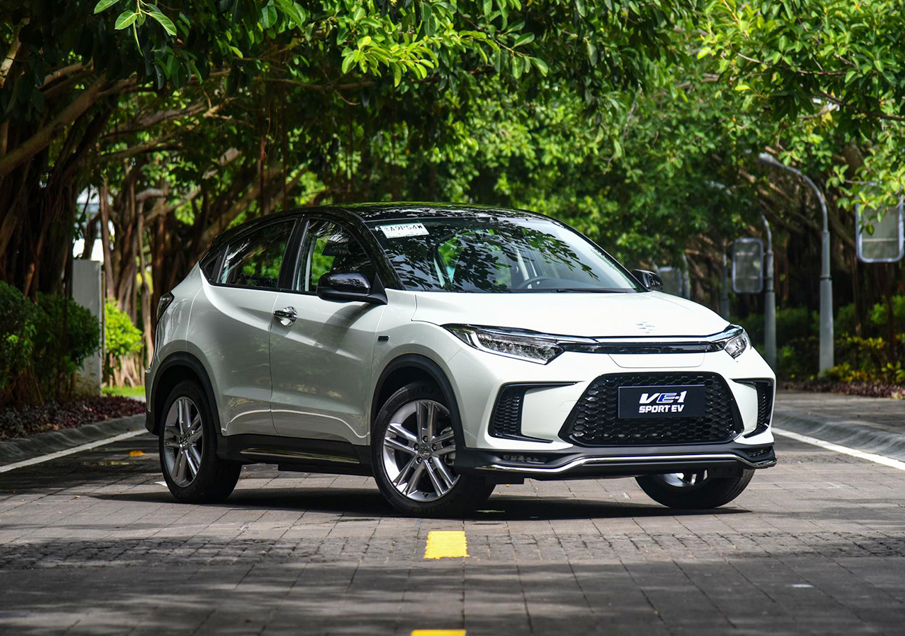 480km续航带快充小巧灵活的家用代步suv实拍广汽本田ve1