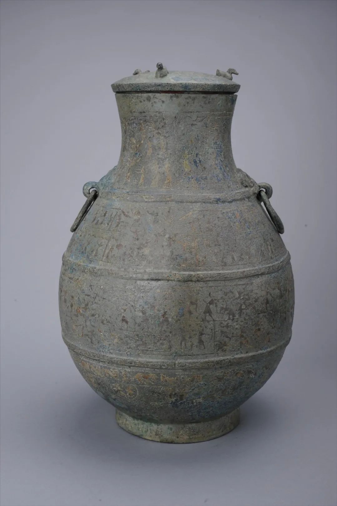 嵌错水陆攻战纹铜壶·战国四川博物院藏