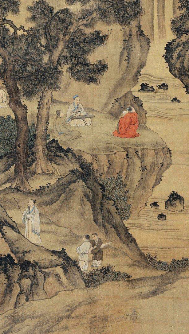 名画记唐寅醉翁亭雅集图引典入画赋予新意