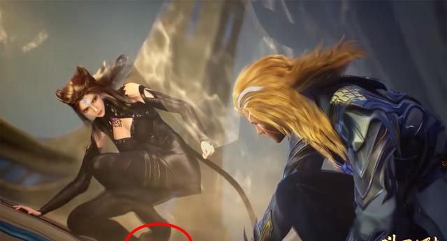 斗罗大陆朱竹清半蹲出bug倒位视觉效果满分腿好长