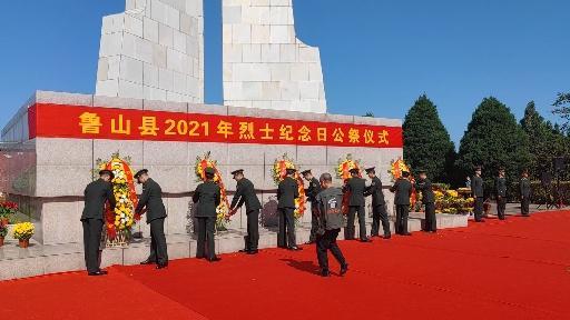 鲁山县2021年烈士纪念日公祭仪式举行休闲区蓝鸢梦想 - Www.slyday.coM