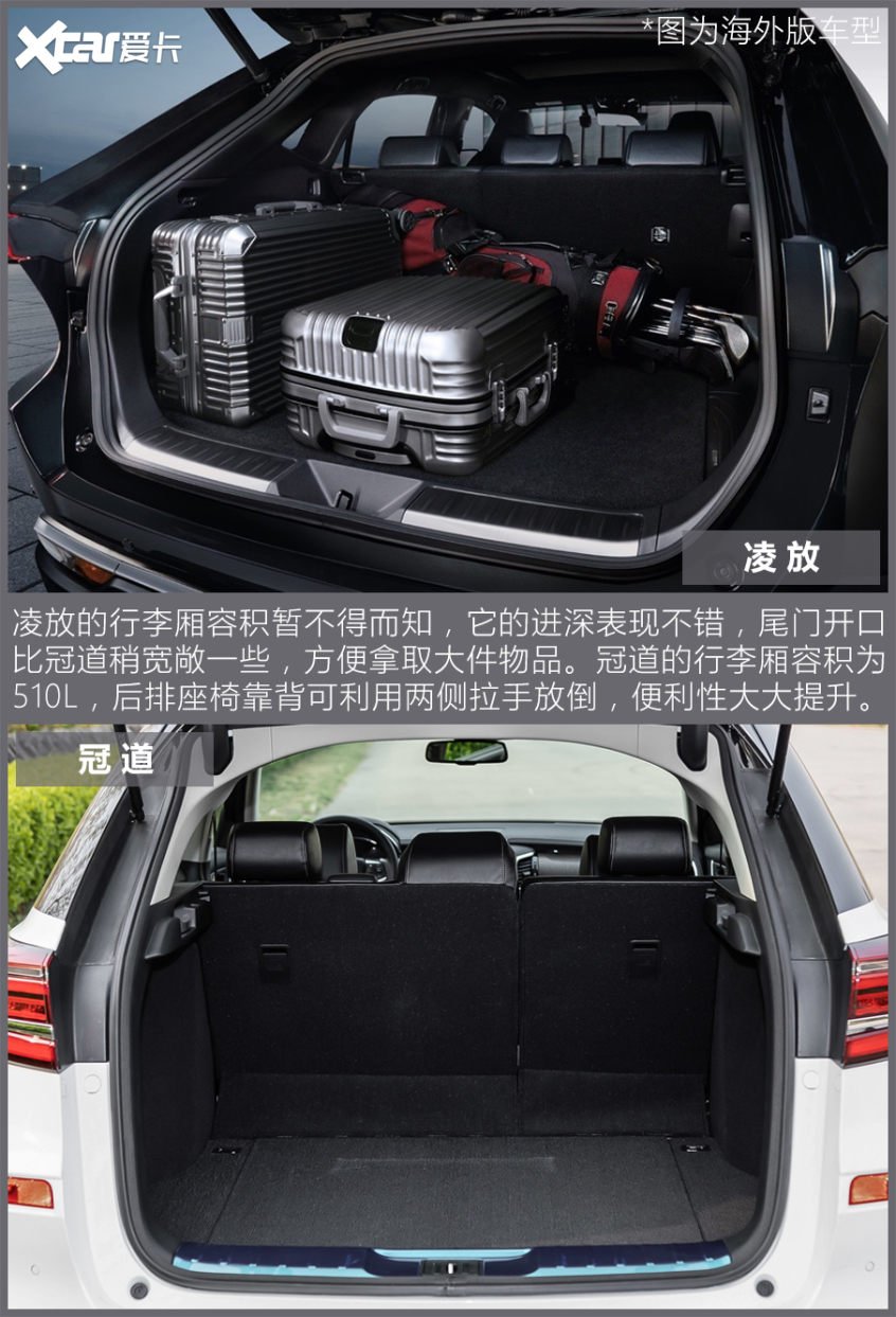 凌放对比冠道 日系中型SUV开启新战局