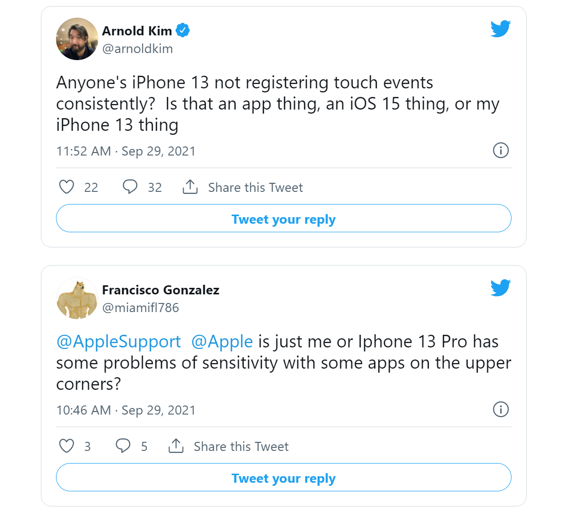 又出大Bug了！iPhone 13屏幕触控失灵：重启才能解决休闲区蓝鸢梦想 - Www.slyday.coM