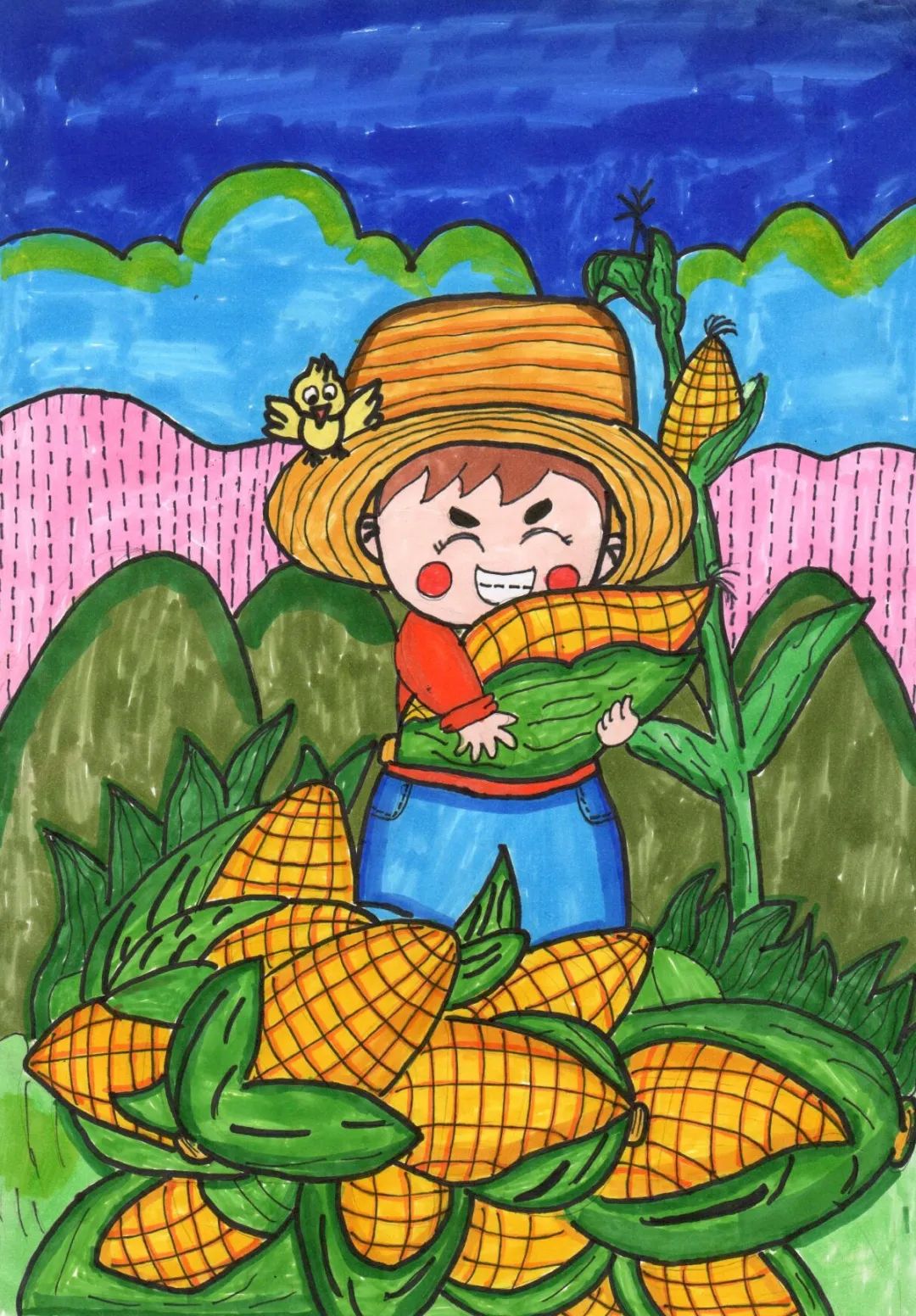 "每年十月,玉米熟了.