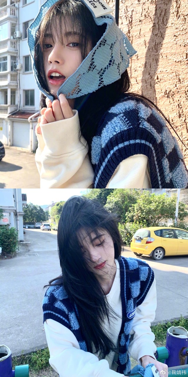 鞠婧祎晒照无愧"四千年美女"称号,甜美可爱,纤细美腿抢镜|鞠婧祎|美腿