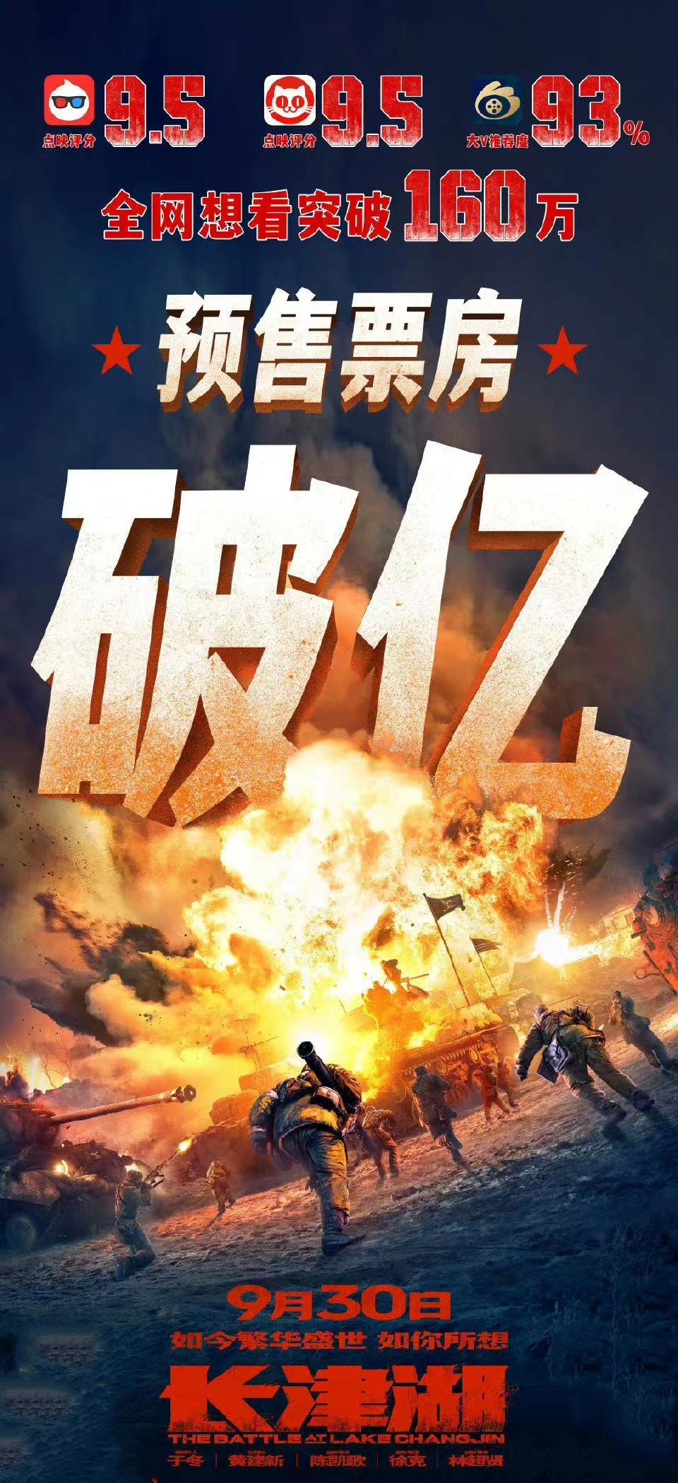 国庆档首日票房6.22亿,《长津湖》4亿领跑,打破11项影史纪录休闲区蓝鸢梦想 - Www.slyday.coM 国庆档首日票房6.22亿,《长津湖》4亿领跑,打破11项影史纪录休闲区蓝鸢梦想 - Www.slyday.coM