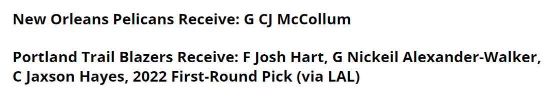 各取所需!4换1交易方案出炉,鹈鹕押宝三巨头,利拉德迎3大帮手休闲区蓝鸢梦想 - Www.slyday.coM 各取所需!4换1交易方案出炉,鹈鹕押宝三巨头,利拉德迎3大帮手休闲区蓝鸢梦想 - Www.slyday.coM