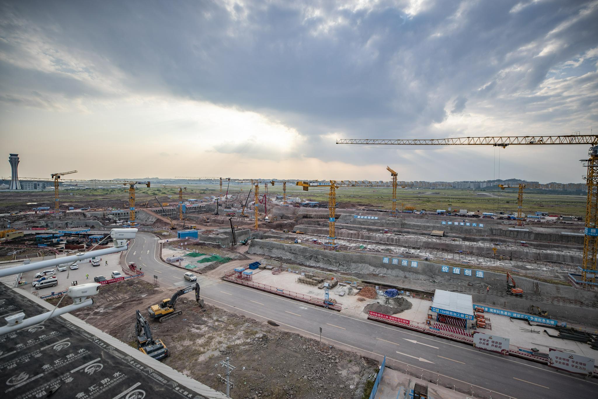重庆江北国际机场建设进入主体施工阶段|黄伟|江北|国际机场_新浪新闻