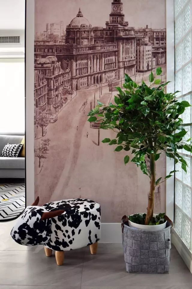 80㎡二居简单装修，电视墙+隐形门二合一的操作，你肯定没见过休闲区蓝鸢梦想 - Www.slyday.coM