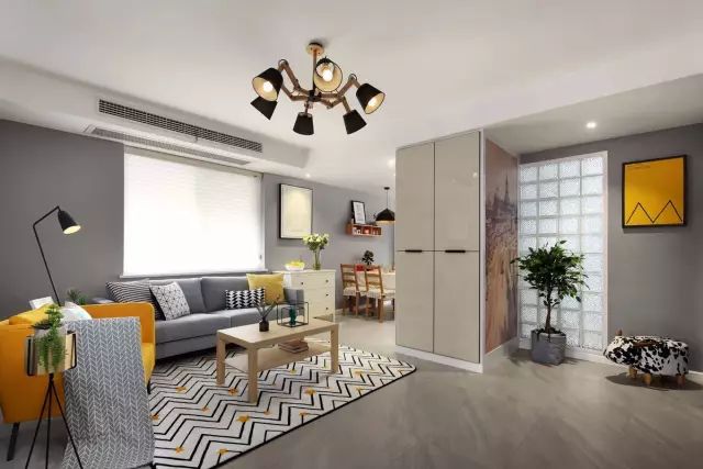 80㎡二居简单装修，电视墙+隐形门二合一的操作，你肯定没见过休闲区蓝鸢梦想 - Www.slyday.coM