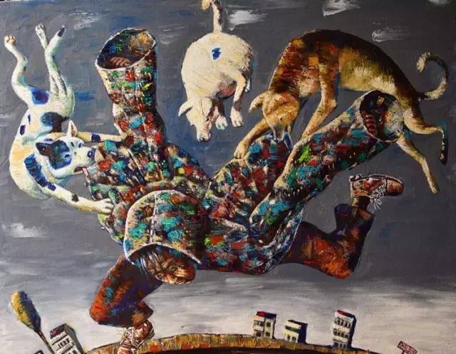 6岁涂鸦，被誉“中国毕加索”，个展开到北京，专家：看不懂，建议回家种地休闲区蓝鸢梦想 - Www.slyday.coM