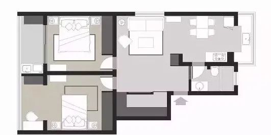 80㎡二居简单装修，电视墙+隐形门二合一的操作，你肯定没见过休闲区蓝鸢梦想 - Www.slyday.coM