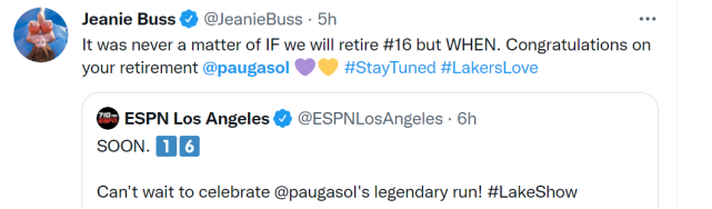 加索尔正式退役！瓦妮莎晒科比昔日言论：他的球衣会挂在我的旁边休闲区蓝鸢梦想 - Www.slyday.coM