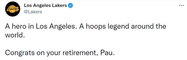 加索尔正式退役！瓦妮莎晒科比昔日言论：他的球衣会挂在我的旁边休闲区蓝鸢梦想 - Www.slyday.coM