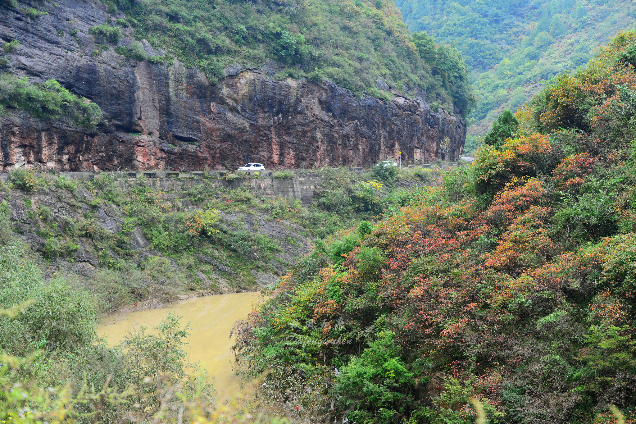 陈仓道莲花峰灵官峡走进十月秋意里的秦岭山巅
