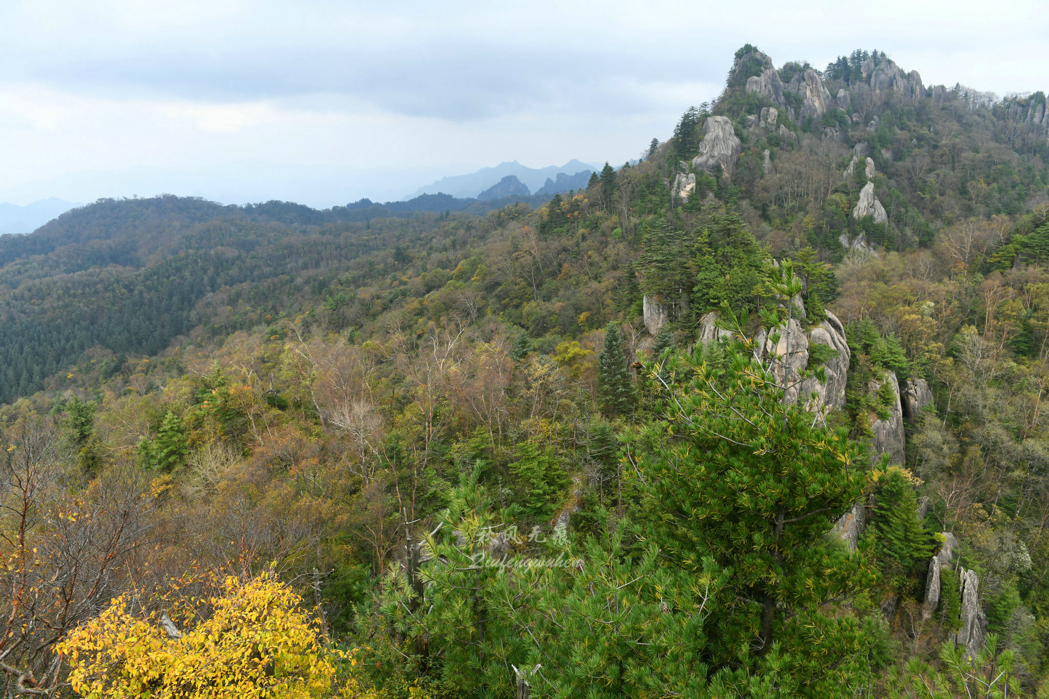 陈仓道莲花峰灵官峡走进十月秋意里的秦岭山巅
