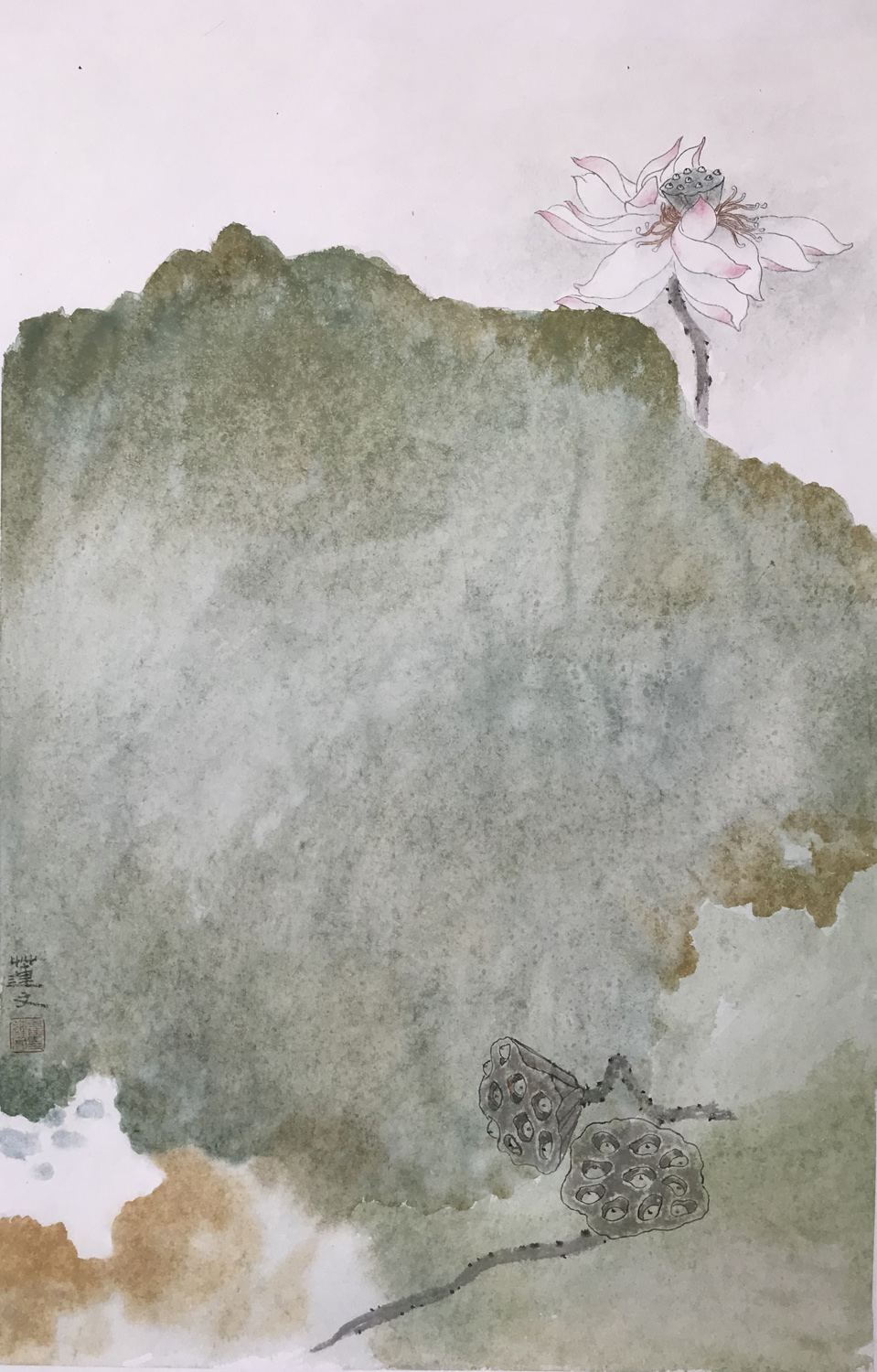 作品欣赏淡烟流水画屏幽女画家崔连文的花鸟作品