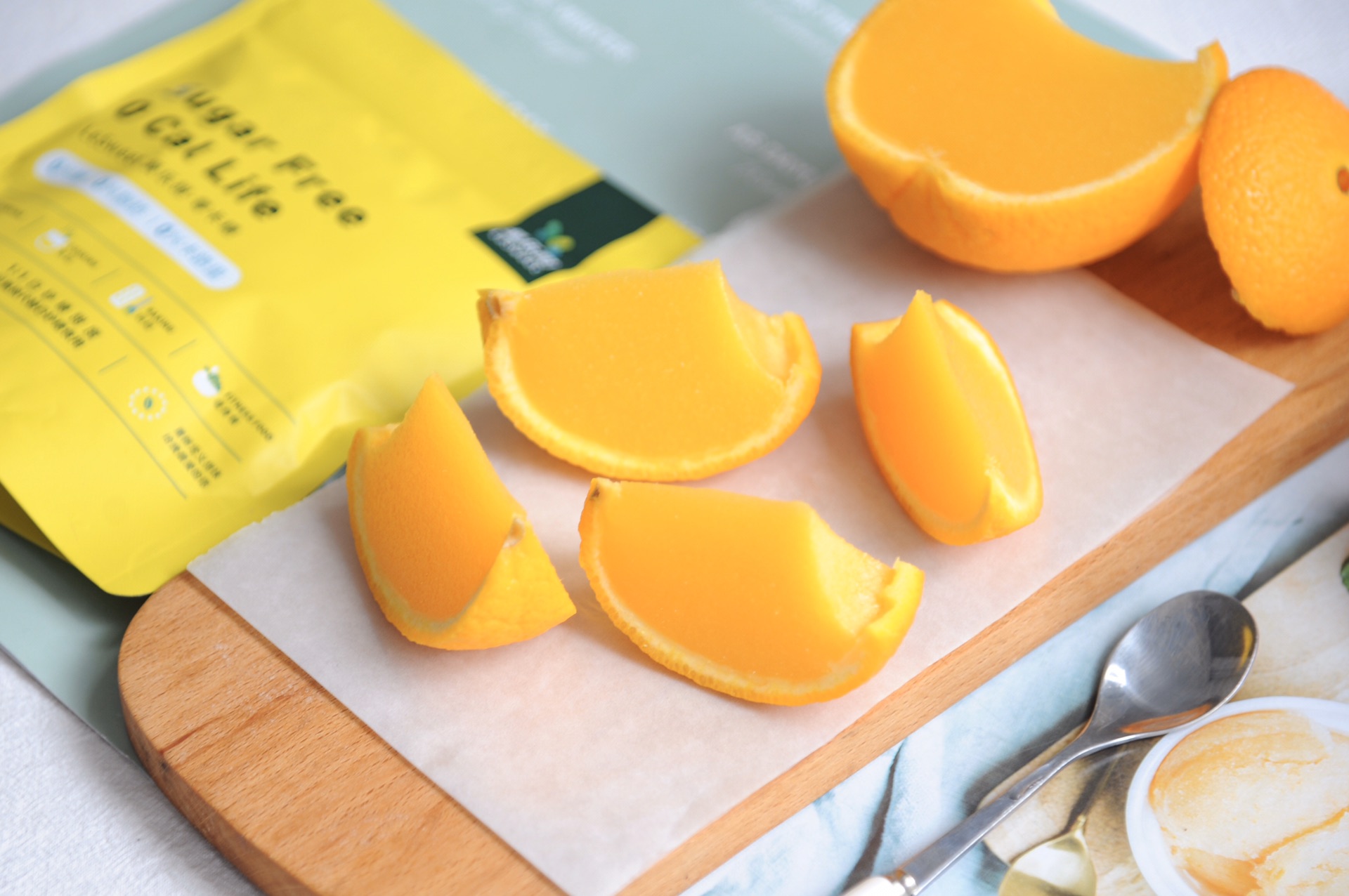 低卡减脂的橙子果冻,好吃美味又健康,几分钟学会|橙子|果冻|吉利丁