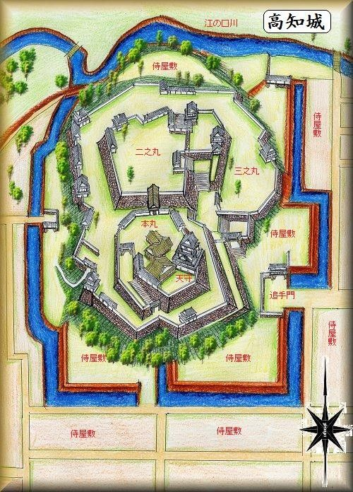 日本的城堡结构对于进攻方非常不友好,路途弯弯绕绕高低起伏,爬瞅则