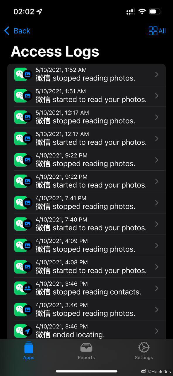 网友发现微信、淘宝等国产 App 在后台反复读取用户相册休闲区蓝鸢梦想 - Www.slyday.coM