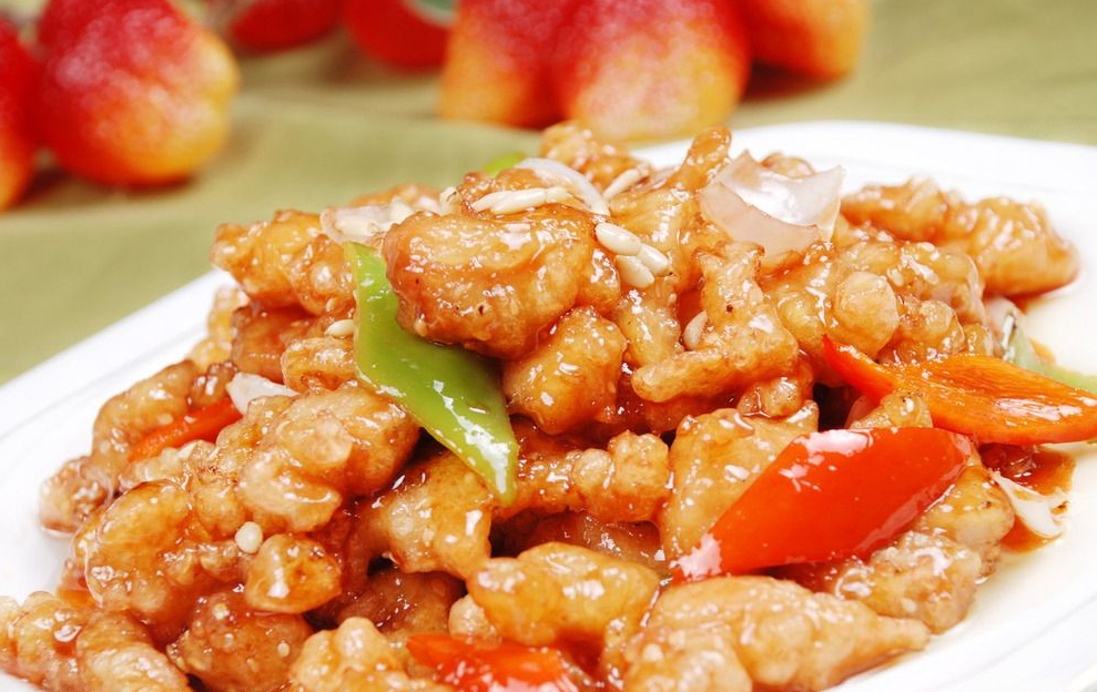 经典馋嘴菜肴菠萝古老肉肉质紧实酸甜适中孩子大爱