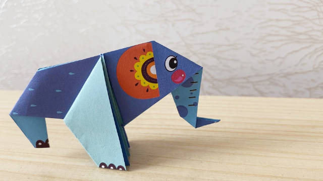 「手工diy」超萌"大象"的折纸方法!
