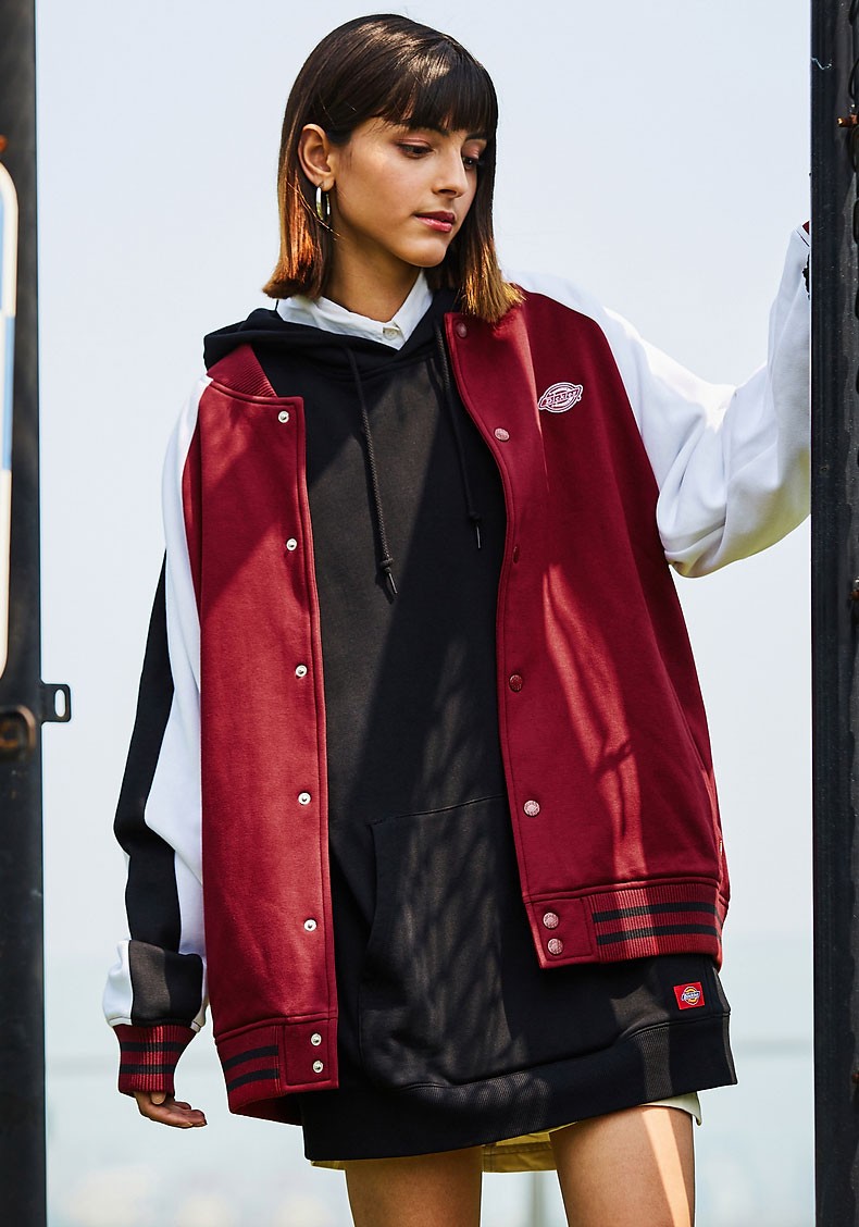 dickies棒球服秋季学院风外套展现青春活力的魅力