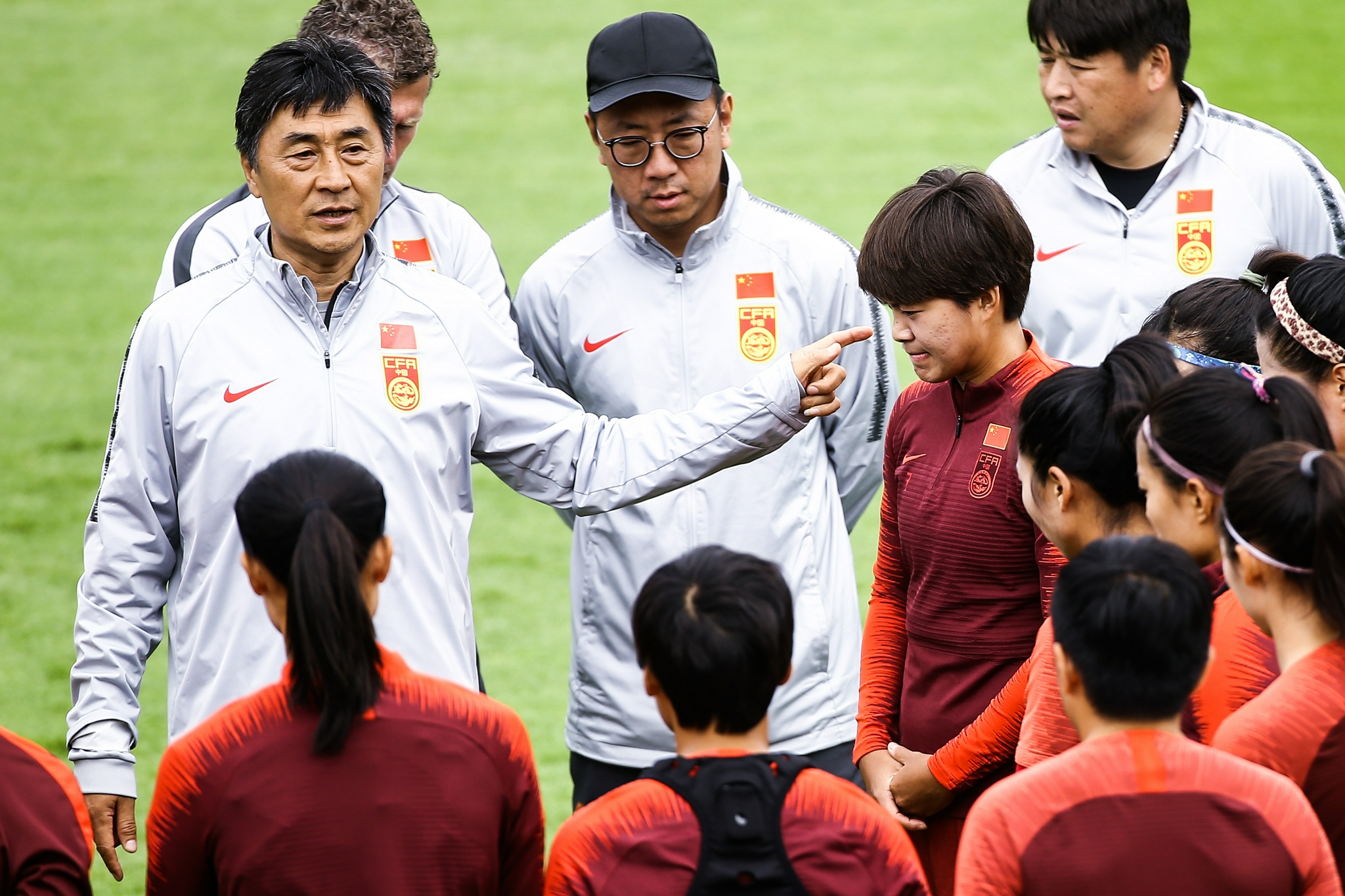 Jia Xiuquan led the women's football team in both the Asian Games and the World Cup.